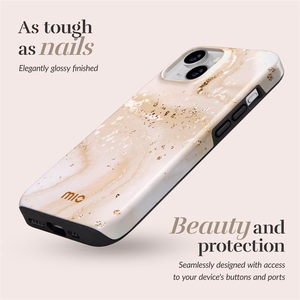 MIO Gold Marble Magsafe ümbris iPhone 13/14/15