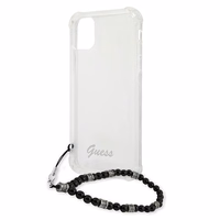Guess GUHCP12MKPSBK iPhone 12/12 Pro 6.1" läbipaistev kõvakaane Black Pearl