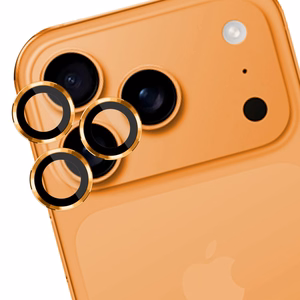 3mk Lens Protection Pro закалённое стекло для iPhone 17 Pro / 17 Pro Max - оранжевое