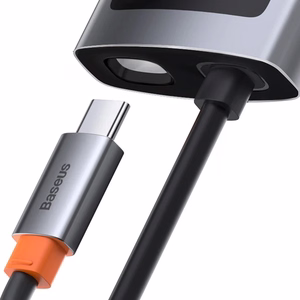 Jaotur 4in1 Baseus Metall Gleam seeria, USB-C to USB 3.0 + USB 2.0 + HDMI + USB-C PD