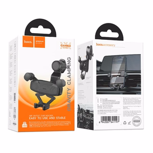 Gravity car phone holder Hoco air vent H66 black