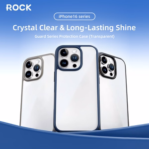 Rock Guard Series Чехол для Iphone 16 Pro Max прозрачно-серый