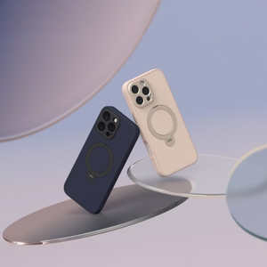 Moshi Kameleon MagSafe ümbris seadmele iPhone 16 Pro Max, tugijala funktsiooniga, Shell Pink värvitoonis