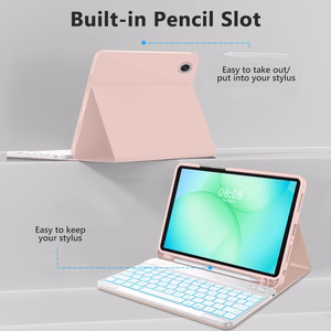 Tech-Protect SC Pen Ümbris jaoks Samsung Galaxy Tab A9+ / A11+ Plus 11.0 X210 / X215 / X216 / X230 / X235 / X236 - roosa