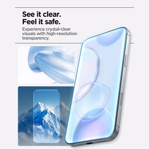 Spigen Glas.tR AlignMaster Slim set of 3 tempered-glass screen protectors for iPhone 17