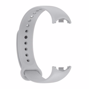 СИЛИКОНОВЫЙ РЕМЕШОК MI BAND 8/M8 (7). СЕРЫЙ