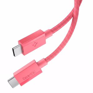 Spigen Essential EB6015CC USB-C kaabel, 60 W, 100 cm – roosa