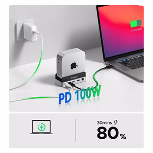 Orico MiniDock 10-in-1 dokkimisjaam SSD kõvaketta pesaga - hõbedane
