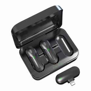 Devia microphone for smartfon Kintone Lightning wireless 2in1 black