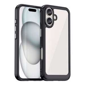 Outer Space Ümbris with Gel Frame jaoks iPhone 16 Plus - Must