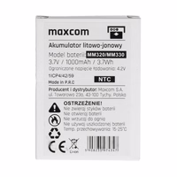 Original Battery jaoks Maxcom MM320/MM330 - 1000 mAh