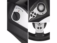 NanoRS RS700 Gaming Controller must, hõbedane USB Steering wheel Analogue / Digital Android, PC, PlayStation 4, Playstation 3, Xbox One.