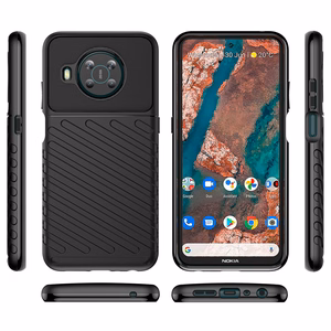 Thunder Case paindlik soomustatud kate Nokia X100 jaoks must