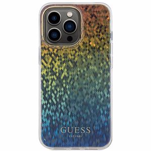 Guess IML Faceted Mirror Disco Iridescent ümbris jaoks iPhone 15 Pro Max - multicolored
