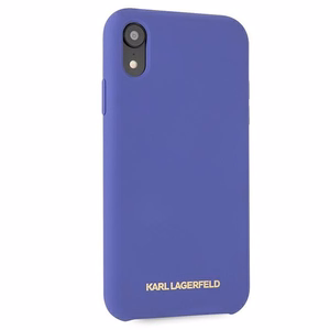 Силиконовый чехол Karl Lagerfeld для iPhone Xr - фиолетовый