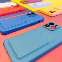 Card Armor Case kott ümbris iPhone 11 Pro kaardi rahakott Silikoon Air Bag Armor Case oranž