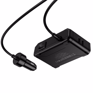 Car laadija Hoco 2xUSB A + 2xUSB C+3x cigarette lighter ports PD QC3.0 240W Z64 must