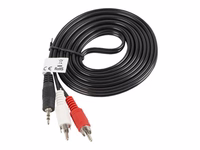 Lanberg Jack 3.5mm RCA kaabel 2m must