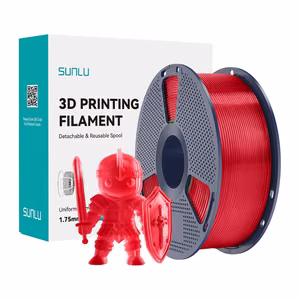 Sunlu PLA+ filament (läbipaistev punane)