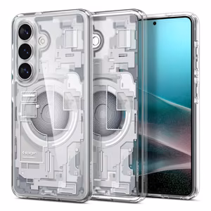 Spigen Ultra Hybrid Mag MagSafe Ümbris for Samsung Galaxy S26+ Zero One - Clear and valge