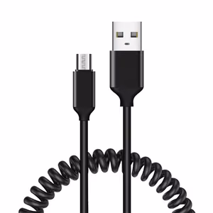 Kaabel coiled  - USB to Micro USB - 2A 1 metre must