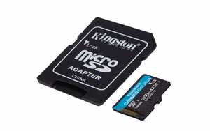 Kingston mälukaart 1TB microSDXC Canvas Go Plus Gen4 200MB/s A2 U3 V30 + adapter