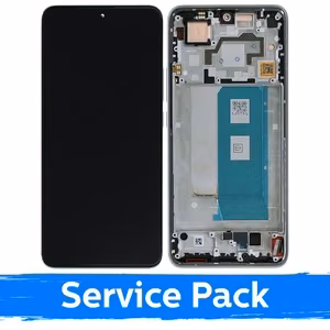LCD ekraan, ühilduv Xiaomi Poco F5 Pro 5G raamiga / valge (Service Pack)