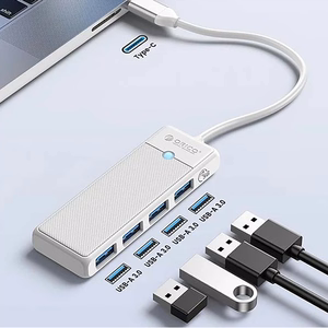 Orico PAPW4A-C3 USB Hub 4-port 4x USB-A 3.0 1.8 m - white
