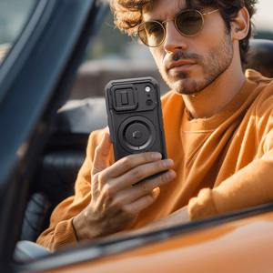 Tech-Protect Kevlar MagSafe Ümbris jaoks iPhone 17 Pro Max - Must