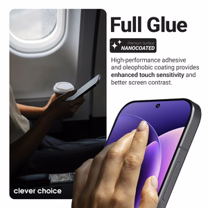 Crong 3D Armour Glass Lite full-adhesive tempered-glass screen protector for OnePlus 15