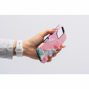 Ümbris jaoks iPhone 16 PLUS Forcell F-Protect Mirage compatible with Magsafe Military Drop-Test roosa marble