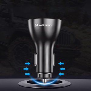 Wozinsky WCCAW 50W 4x USB-A QC car Laadija - valge