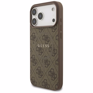 Guess 4G Ring Classic Logo MagSafe Ümbris jaoks iPhone 17 Pro Max - Brown