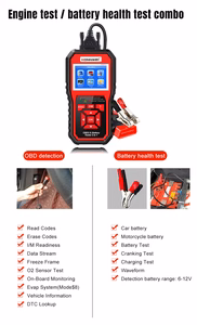 Konnwei KW870 OBD2 diagnostikaskanner ja akutester