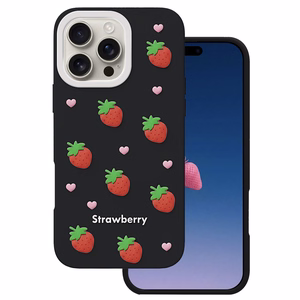 Maasika ümbris iPhone 16 Pro Max 6,9" must