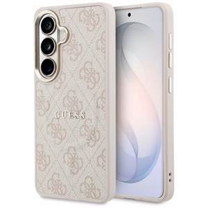 Guess ümbris 4G Embossed Ring MagSafe Samsung Galaxy S26 jaoks roosa