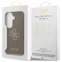 Guess ümbris Grained Big 4G Metal Logo Samsung Galaxy S26 pruun