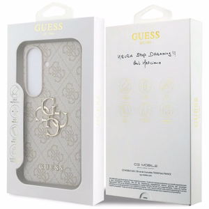 Guess ümbris 4G Big Metal Logo for Samsung Galaxy S26 roosa