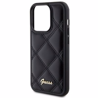 GUESS ümbris jaoks IPHONE 15 Pro Max GUHCP15XPSQSQSK (Quilted Metal Logo) must