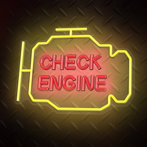 Neon PLEXI LED CHECK ENGINE kollane punane NNE21 Neolia
