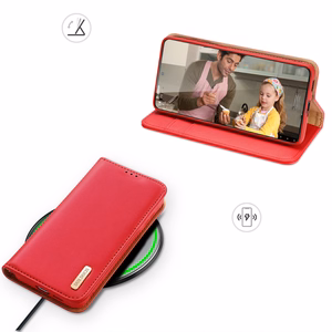Dux Ducis Hivo чехол Samsung Galaxy S23+ флип-чехол кошелёк подставка RFID блокировка красный
