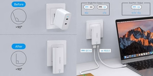 Laadija CHOETECH GaN USB-C, USB-A: 67W, PD