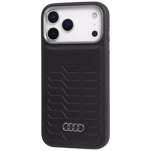 Audi GT Synthetic Leather MagSafe ümbris jaoks iPhone 17 Pro - must