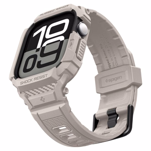 SPIGEN RUGGED ARMOR ümbris ”PRO” V2 APPLE WATCH 10 / 11 (42 MM) DUNE BEIGE