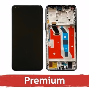 LCD ekraan ühilduv Huawei Honor 50 Lite raamiga / Space Silver / OEM