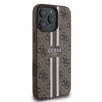 Guess 4G Printed Stripes MagSafe iPhone 16 Pro Ümbris - Brown