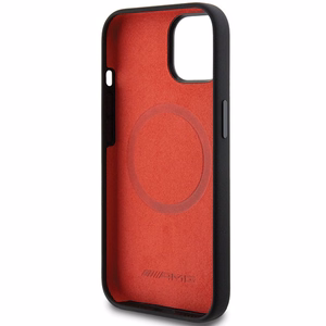 AMG Silicone Large Rhombuses Pattern MagSafe Ümbris jaoks iPhone 15 Plus / 14 Plus - must