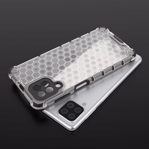 Honeycomb Case kaitsekate TPU kaitserauaga Samsung Galaxy A22 4G läbipaistev