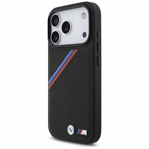 BMW M Tricolor Metal Logo MagSafe Ümbris jaoks iPhone 17 Pro - Must