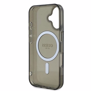 Guess IML Glitter Circle MagSafe ümbris jaoks iPhone 16 - must